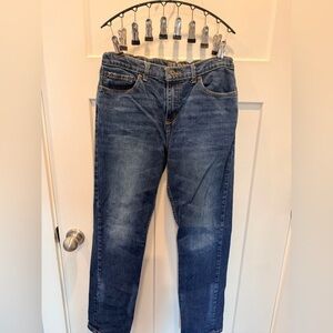 True Craft Boys Jeans Size 18 Blue Denim Straight Fit Youth Kids Pants